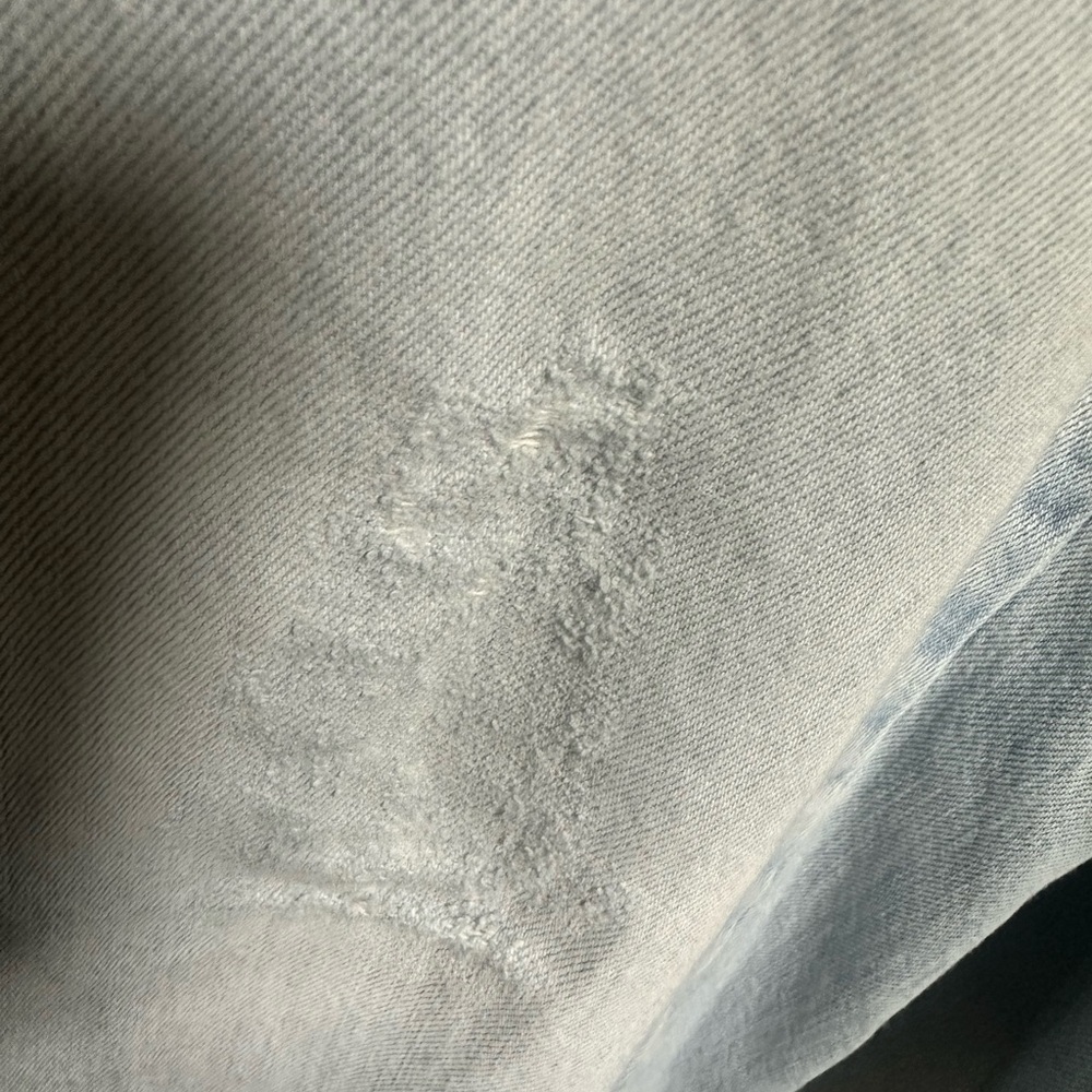 Zara Light Blue Denim Pants Baggy Light Wash 2 - Picture 5 of 8